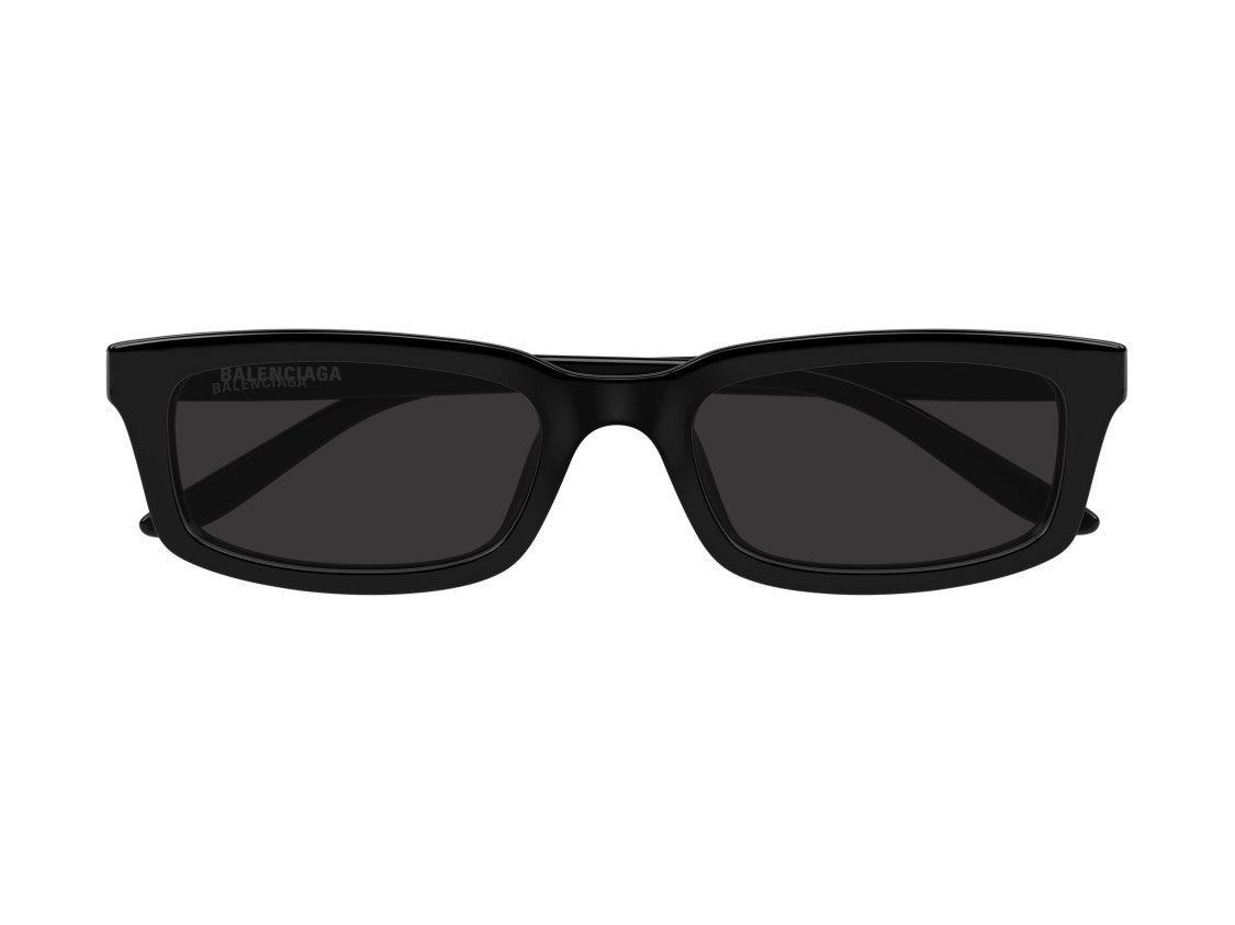 Balenciaga Bb0526s Glossy Acetate Rectangular Sunglasses