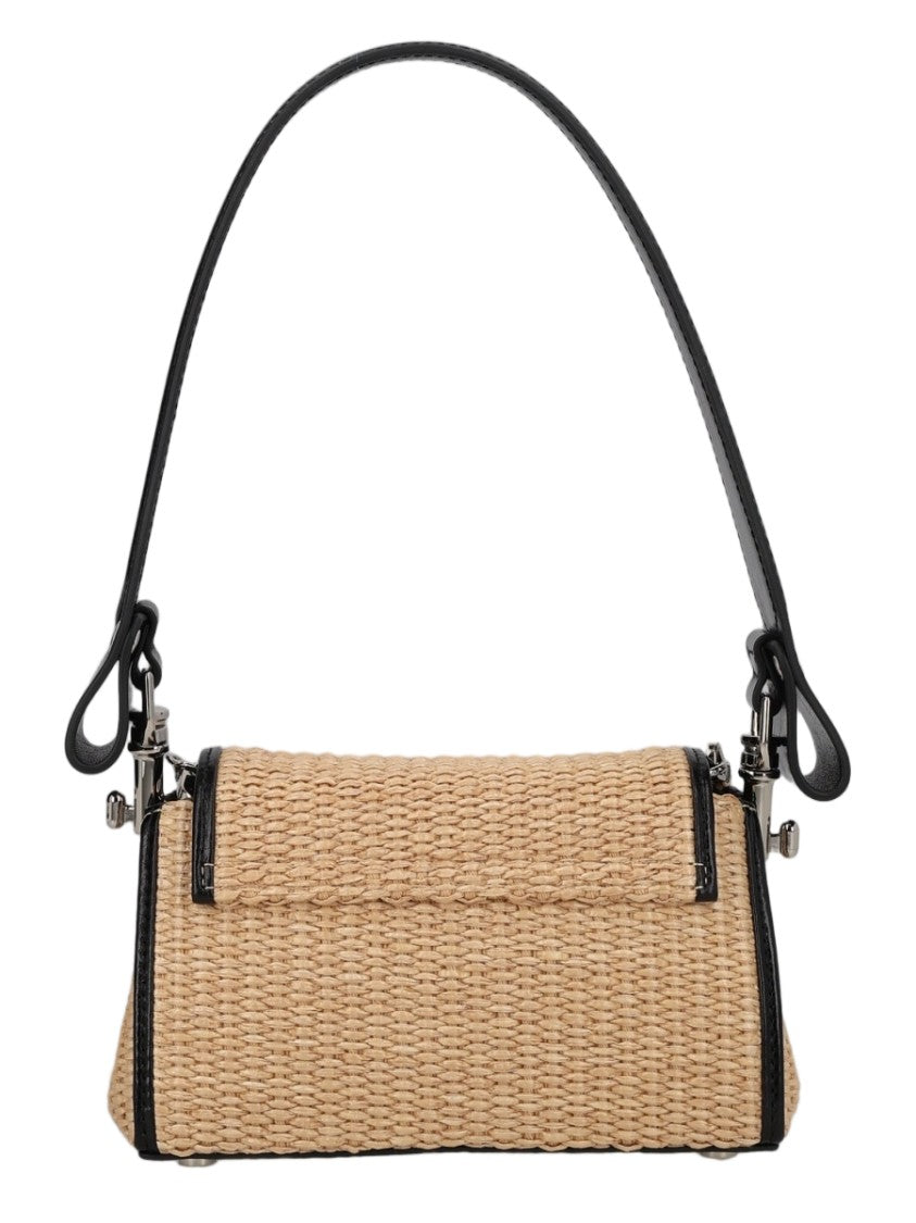 Vivienne Westwood Natural Hazel Embroidered Logo Shoulder Bag