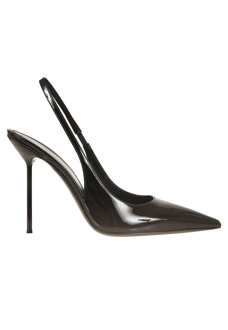 Paris Texas Patent Leather Tapered-Toe Stiletto Slingback Pumps