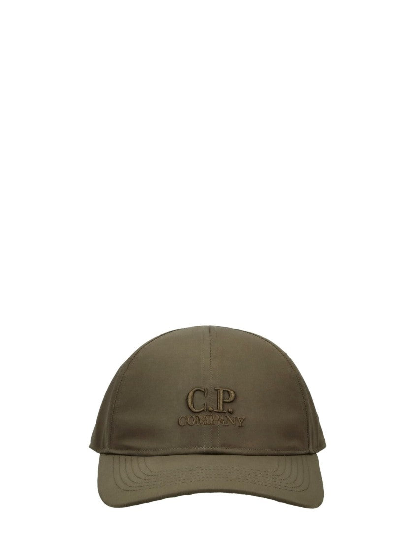 C.P. Company Olive Embroidered Logo Goggles Hat