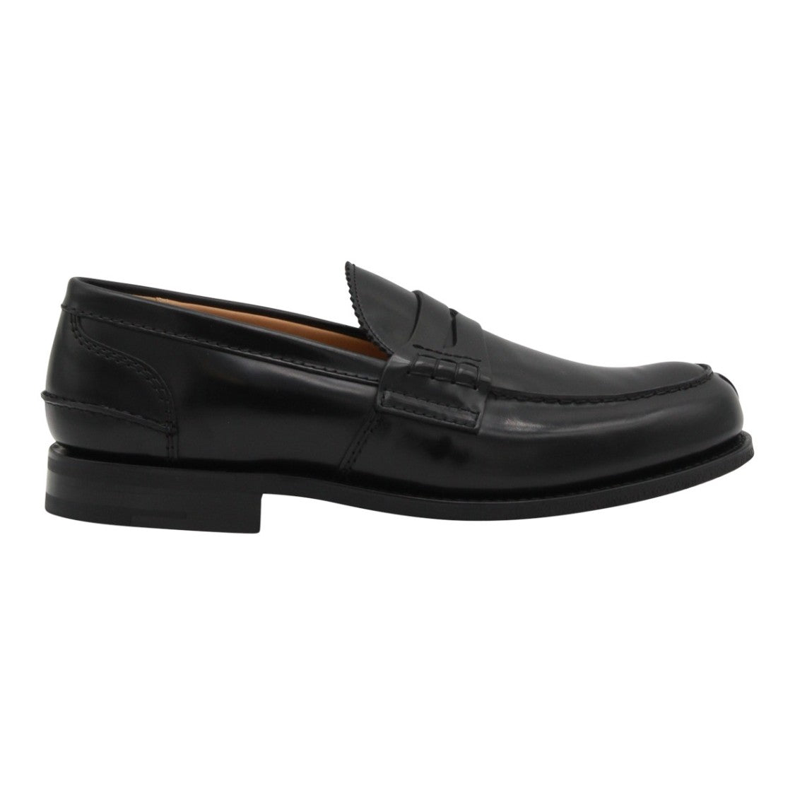 Church's Polished Leather Penny Loafers With Rounded Toe