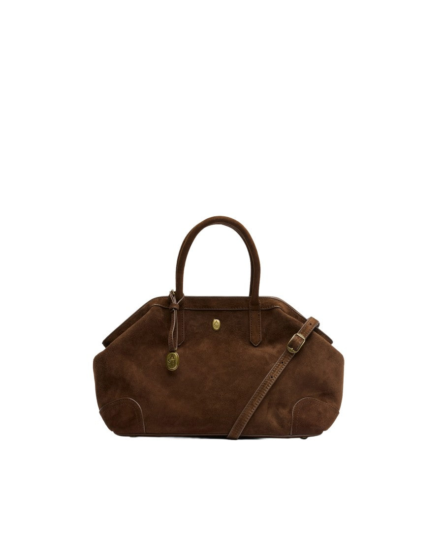 Ash Mink Justine Suede Shoulder Bag