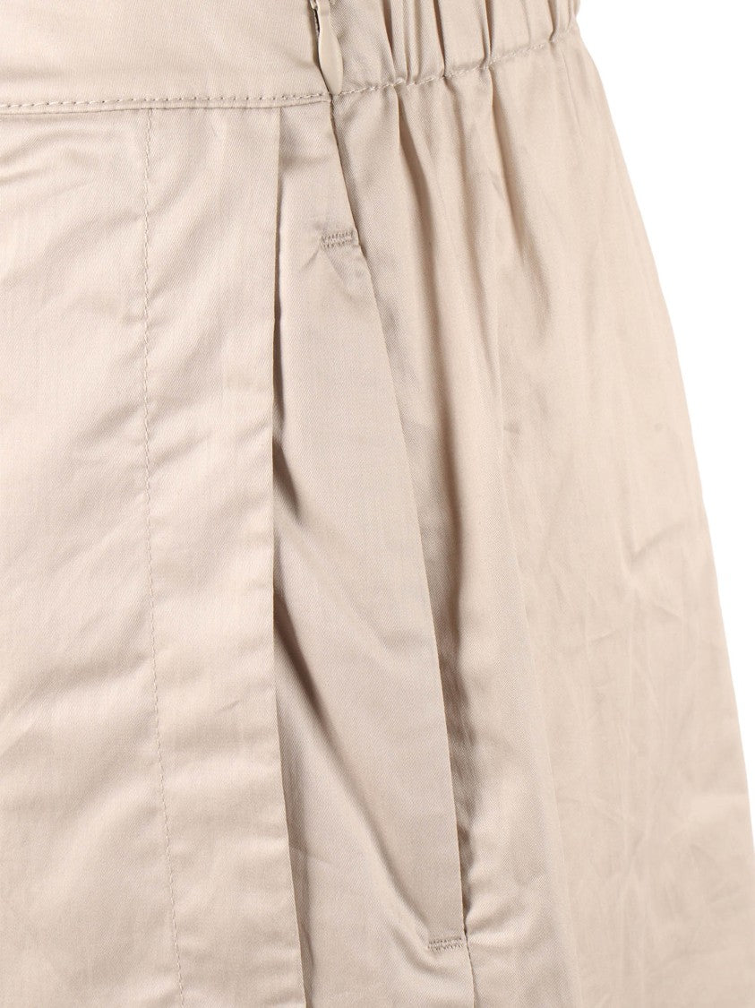 K-Way Shiny Cotton Elastic Waist Shorts