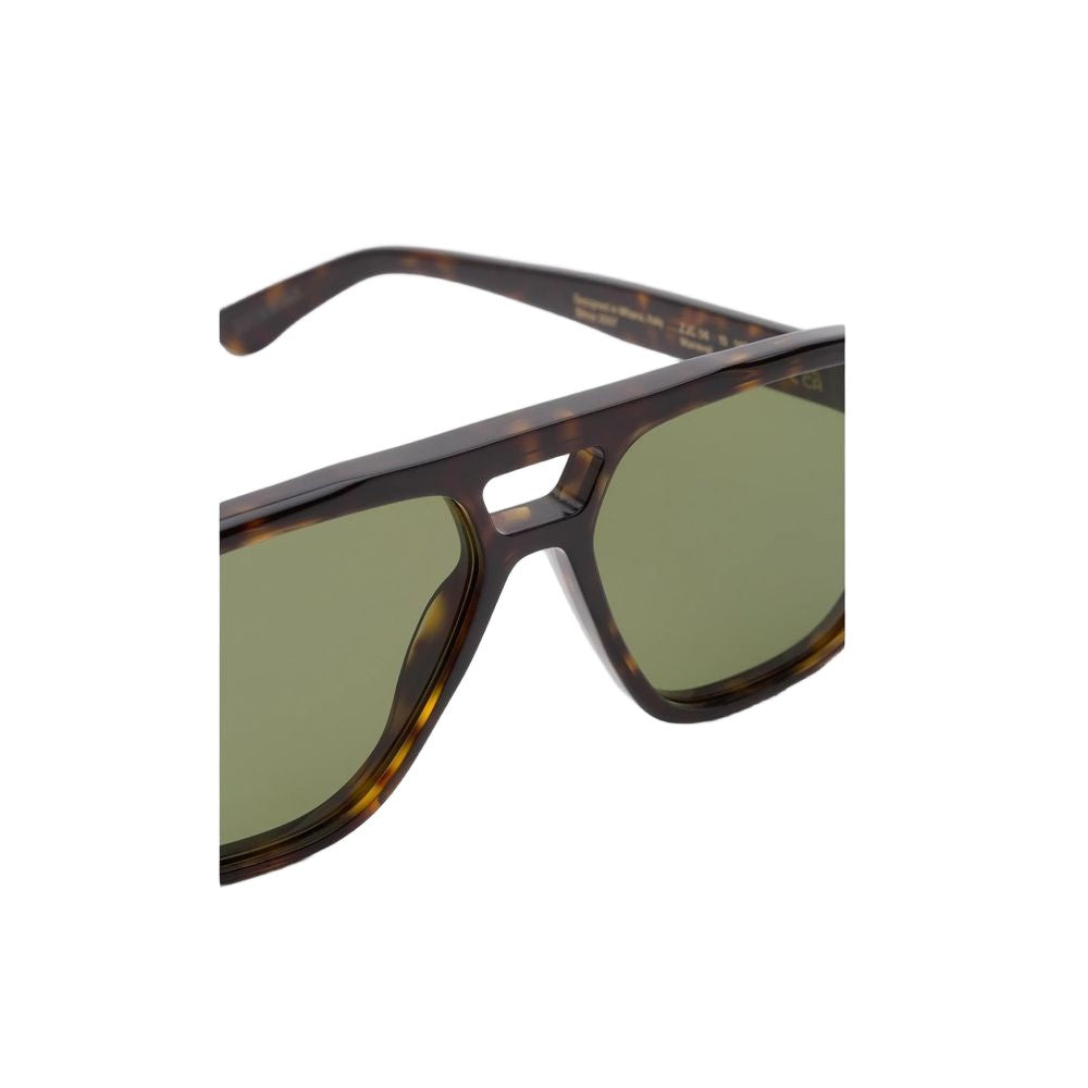 Retrosuperfuture Maneval Havana Havana Acetate Pilot Sunglasses