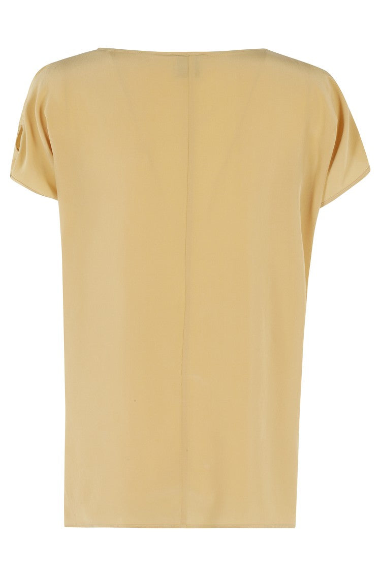 Alysi Salt Hand Silk Blouse With Buttons