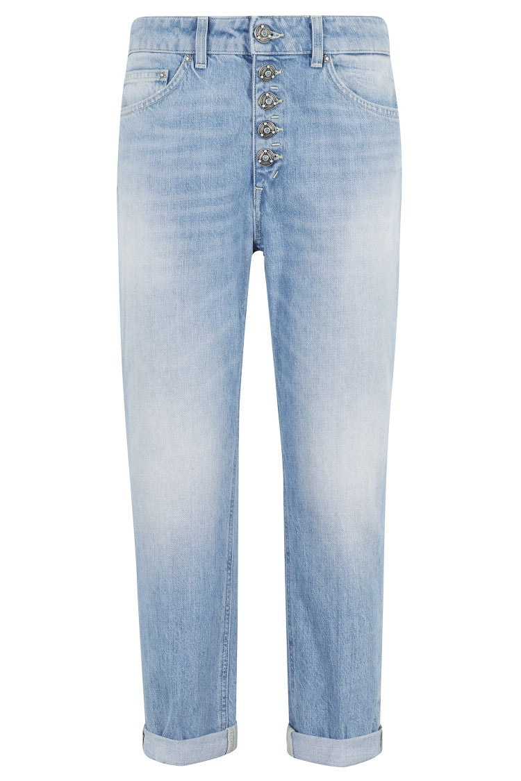 Dondup Cropped Light Blue Jeans