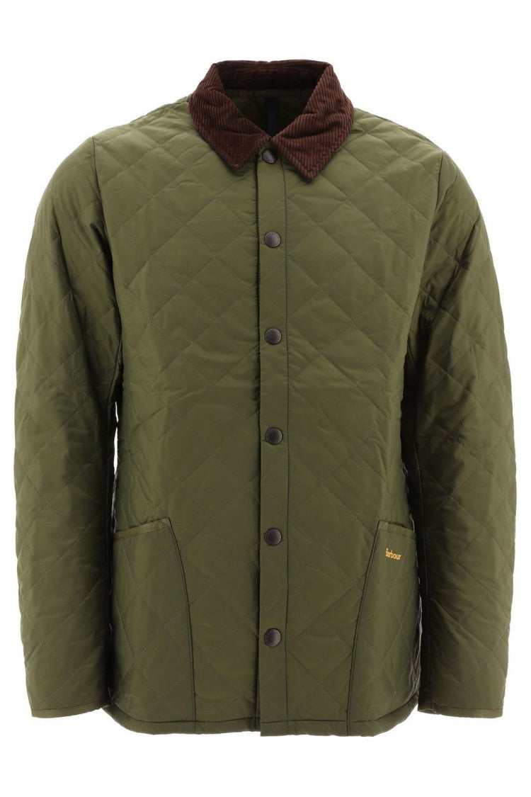 Barbour Quilted Barbour Jacket With Classic Collar And Button Closure