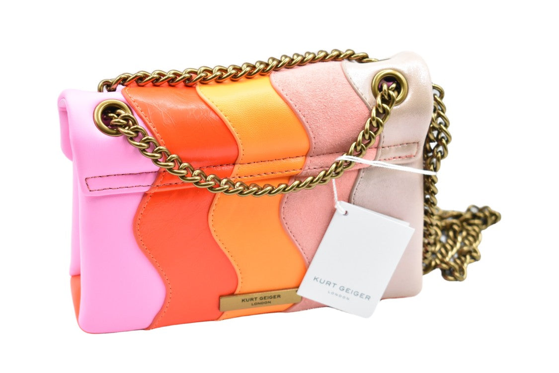 Kurt Geiger Wavy Striped Pink Handbag