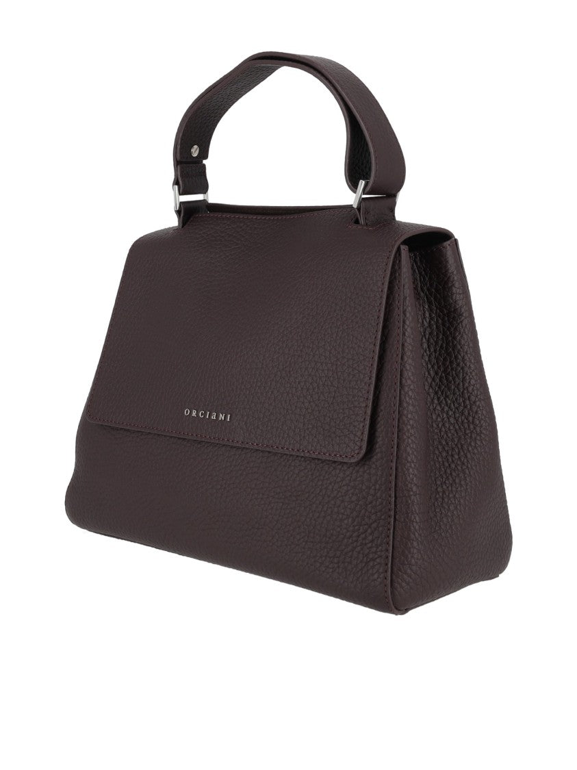 Claudio Orciani Brown Sveva Soft Medium Calf Leather Shoulder Bag