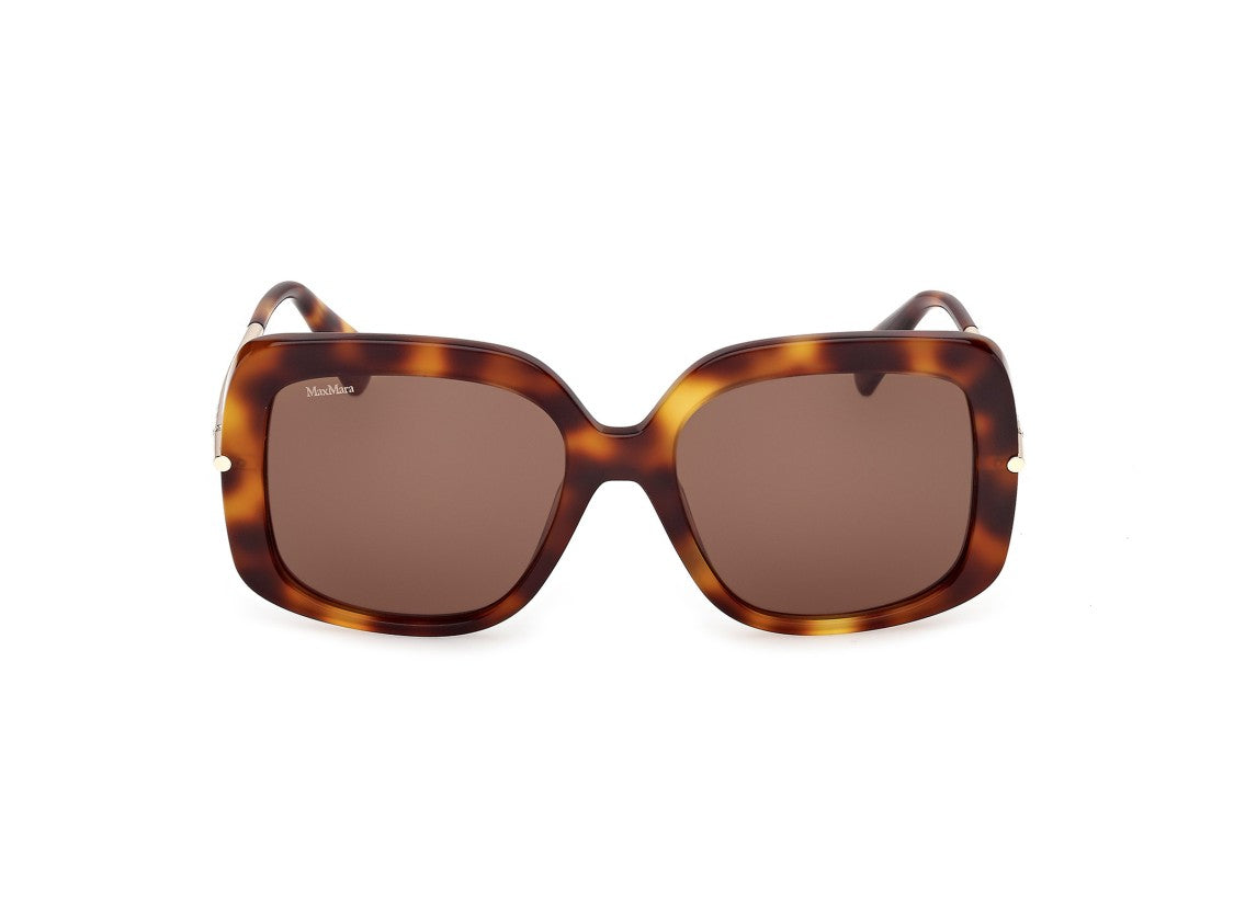 Max Mara Tortoiseshell Mm0195 Oversized Acetate Sunglasses