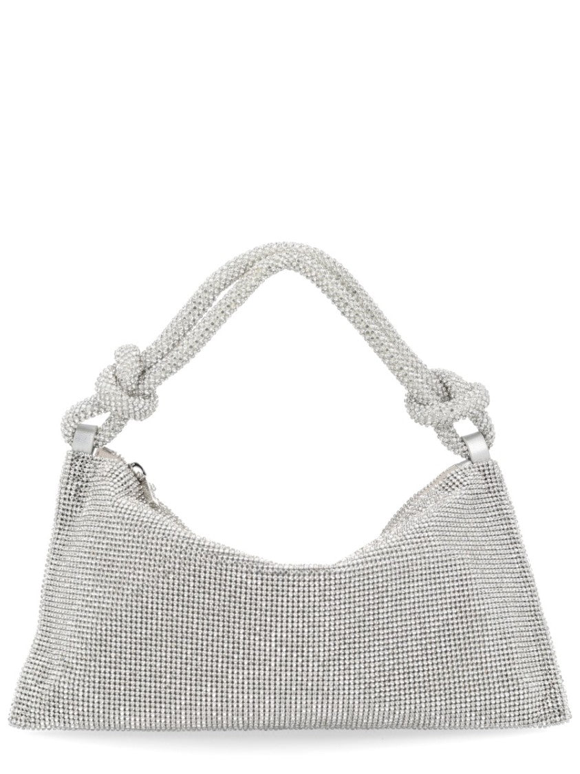 Cult Gaia Neutrals Hera Glass Rhinestone Handbag