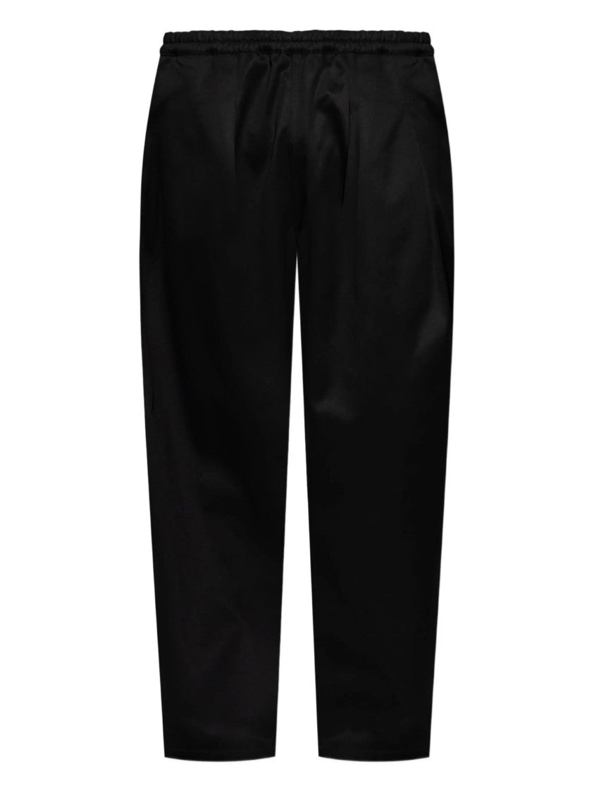 Maison Margiela Black Cotton Pants With Tapered Leg