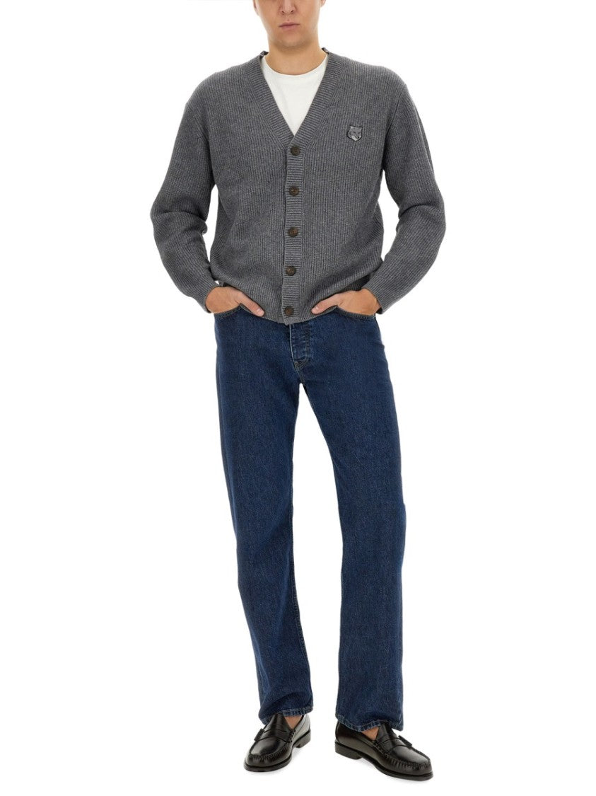 Maison Kitsuné Ribbed Cardigan