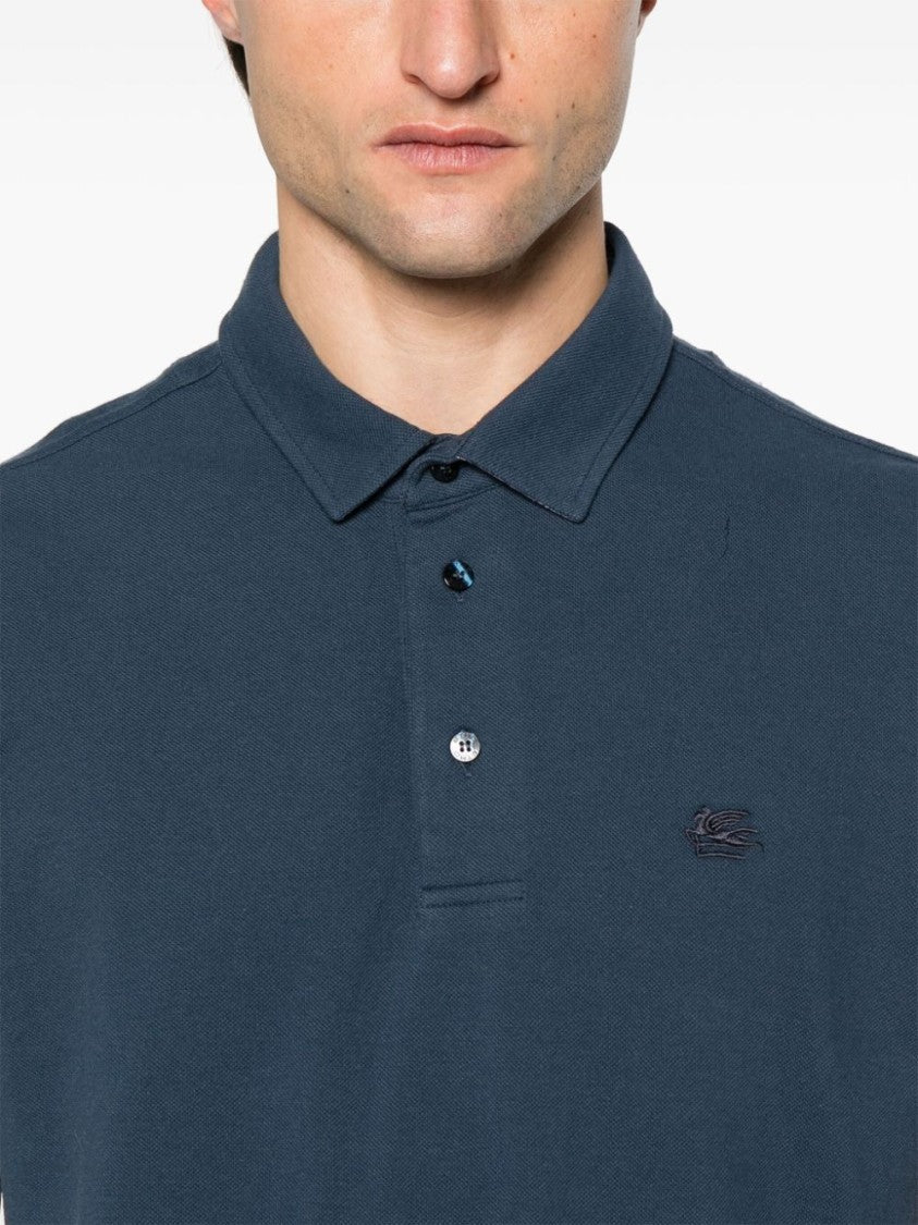 Etro Pegaso-Embroidered Polo Shirt
