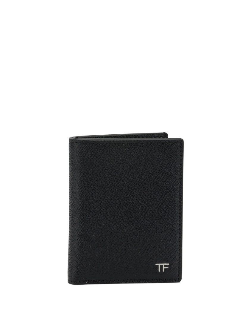 Tom Ford Small Grain Leather Folding Card Holder