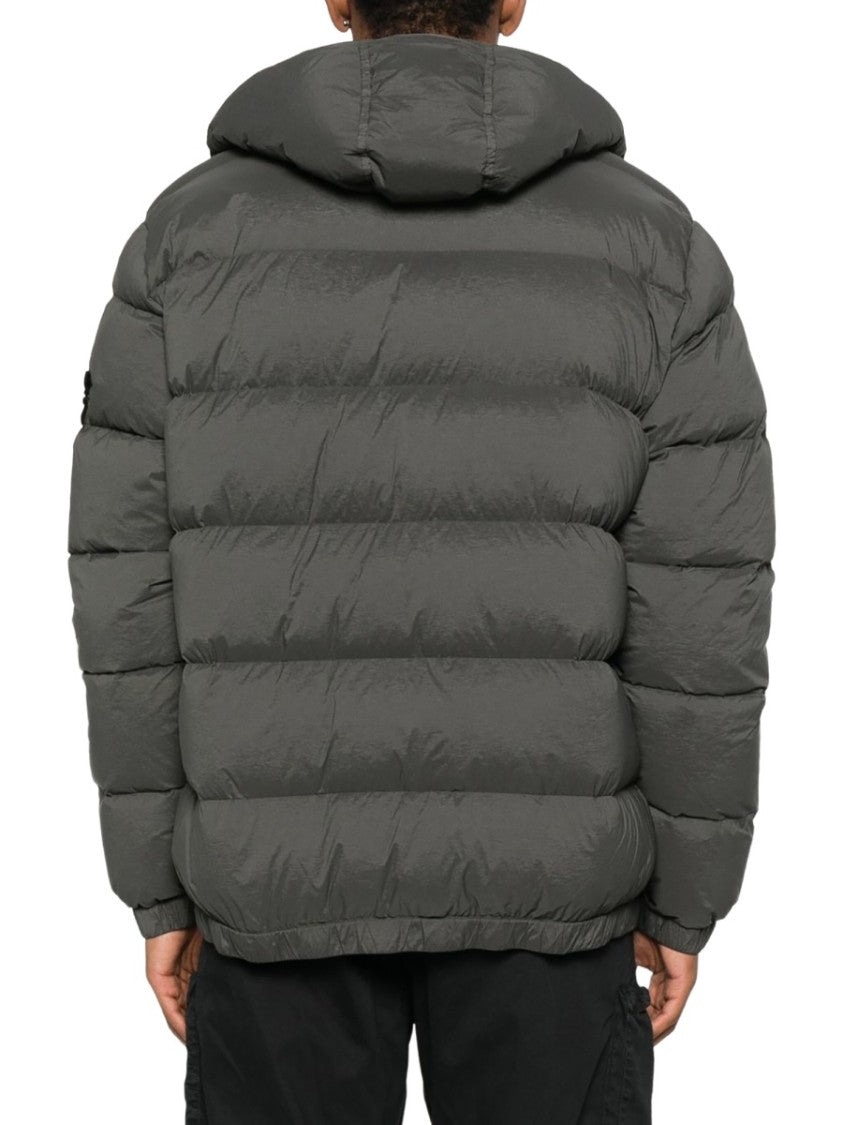 Stone Island Polyamide-Blend Quilted Hooded Down Jacket