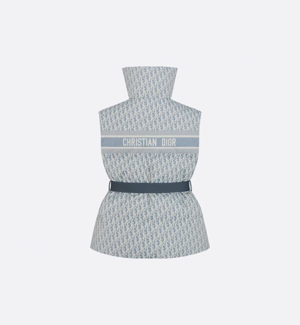 Christian Dior High-Collared Sleeveless Belted Ski Gilet