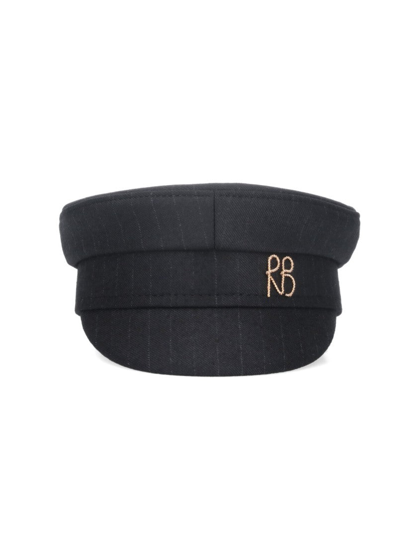 Ruslan Baginskiy Baker Boy Wool Blend Hat Black