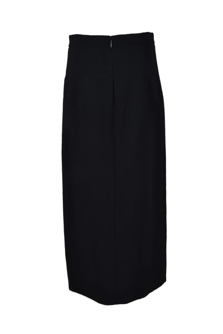 Roberto Cavalli Long Black Pencil Skirt