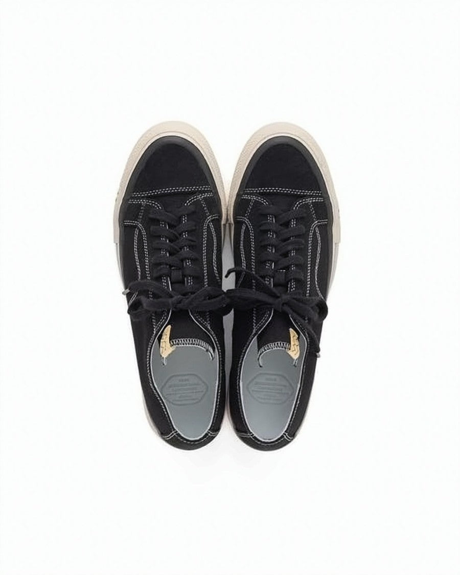 Visvim Low-Top Sneakers With Black Cotton Upper And Vibram Sole