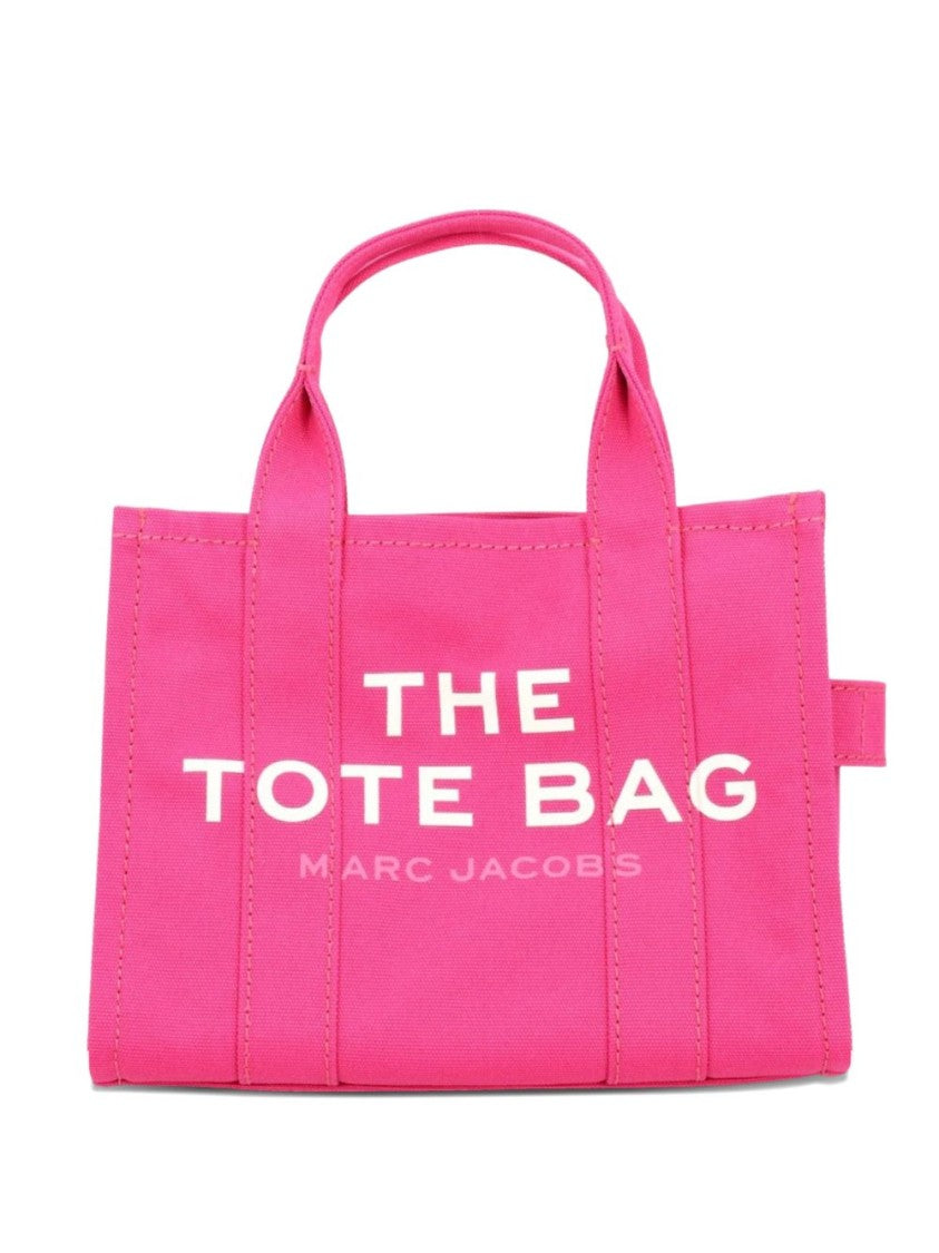 Marc Jacobs Pink Front Logo Cotton Tote Bag