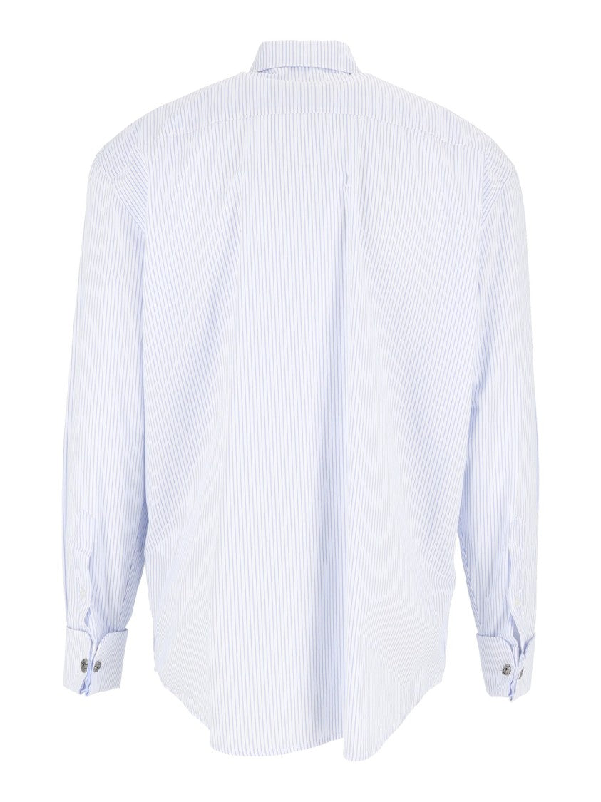 Dondup Light Blue Pinstripe Long-Sleeved Shirt