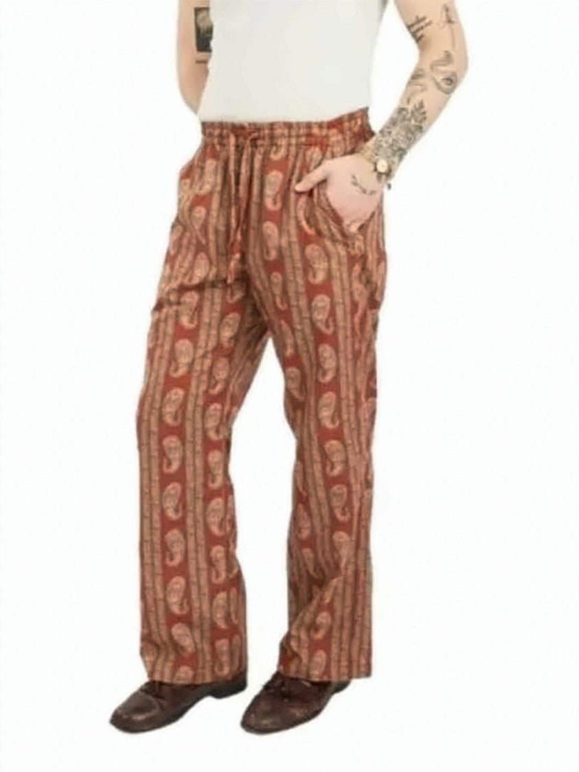 Needles Straight Fit Pants With Paisley Motifs