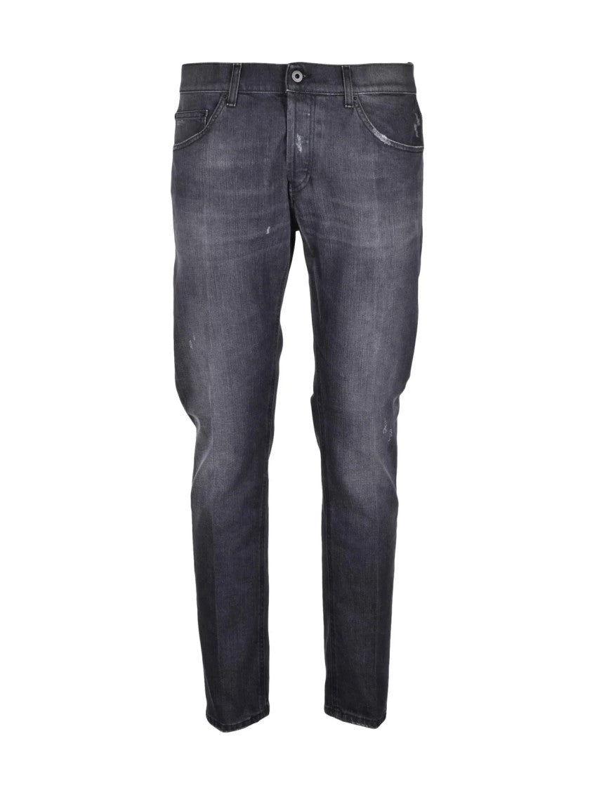 Dondup Black Mius Cotton Elastane Jeans