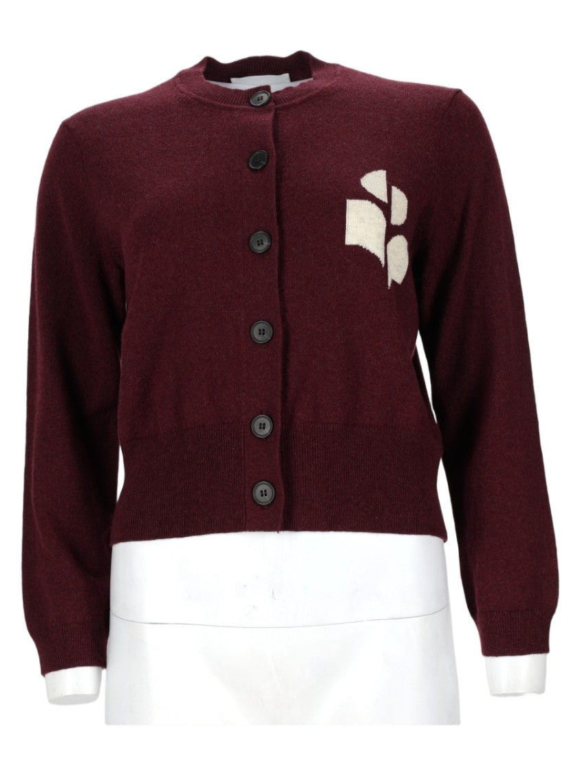 Isabel Marant Étoile Button-Up Ribbed Cotton-Wool Sweatshirt
