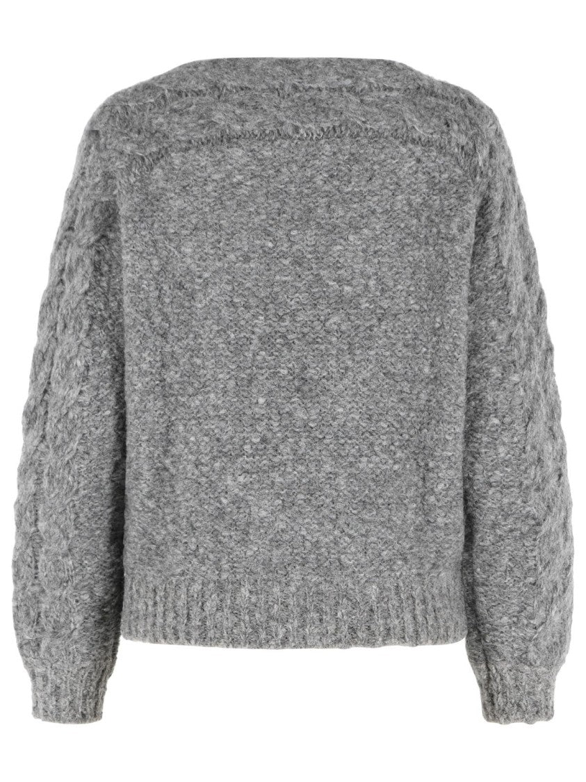 Isabel Marant 'Ponara' Grey Virgin Wool Blend Sweater
