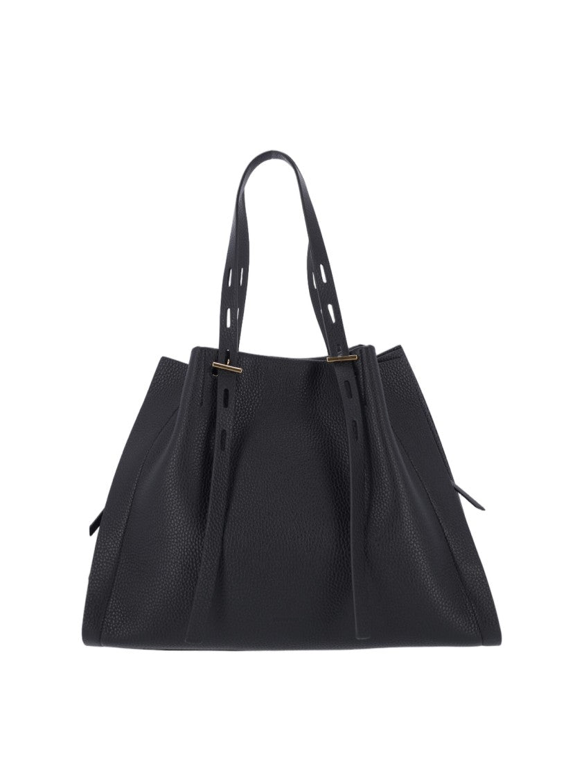 Minobossi Structured Black Minimalist Bag