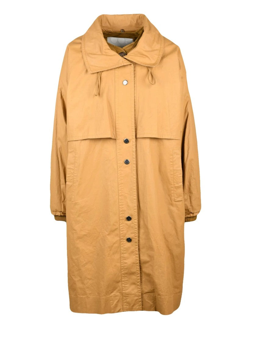 Oof Beige Cotton Waterproof Coat