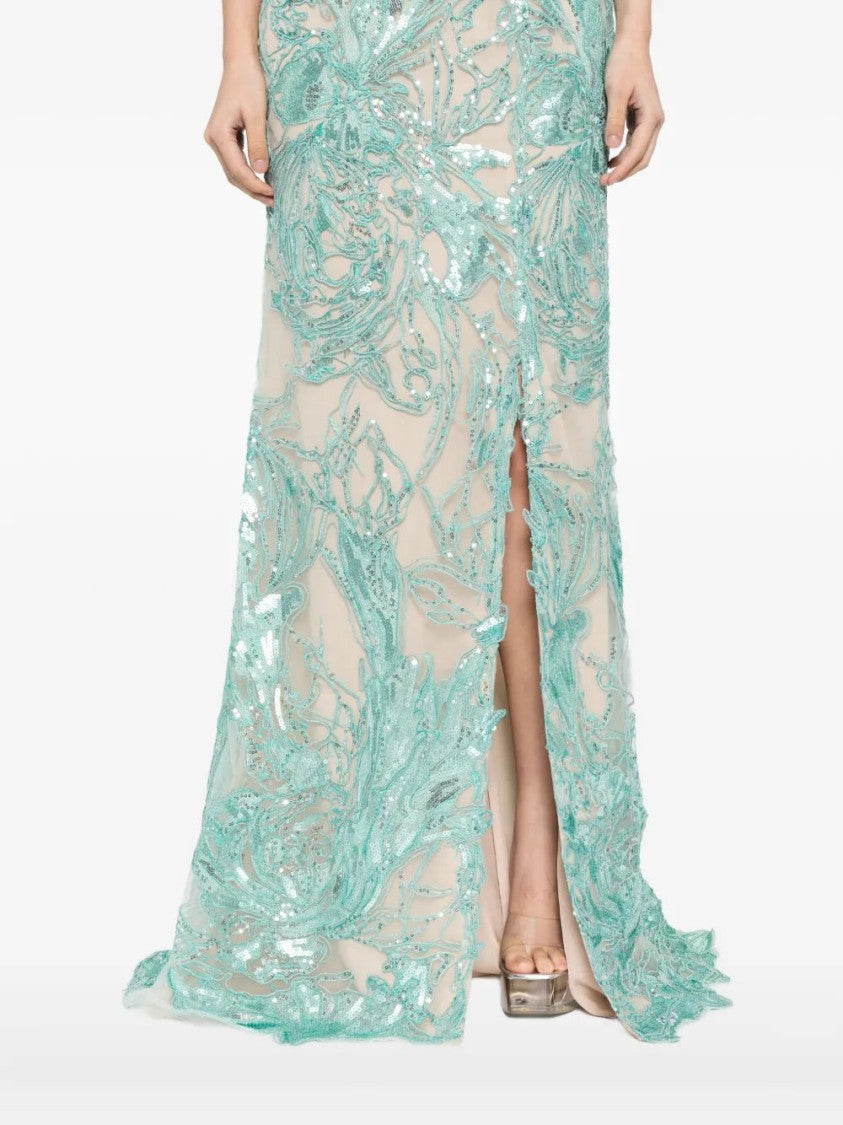 Saiid Kobeisy Embroidered Long Dress