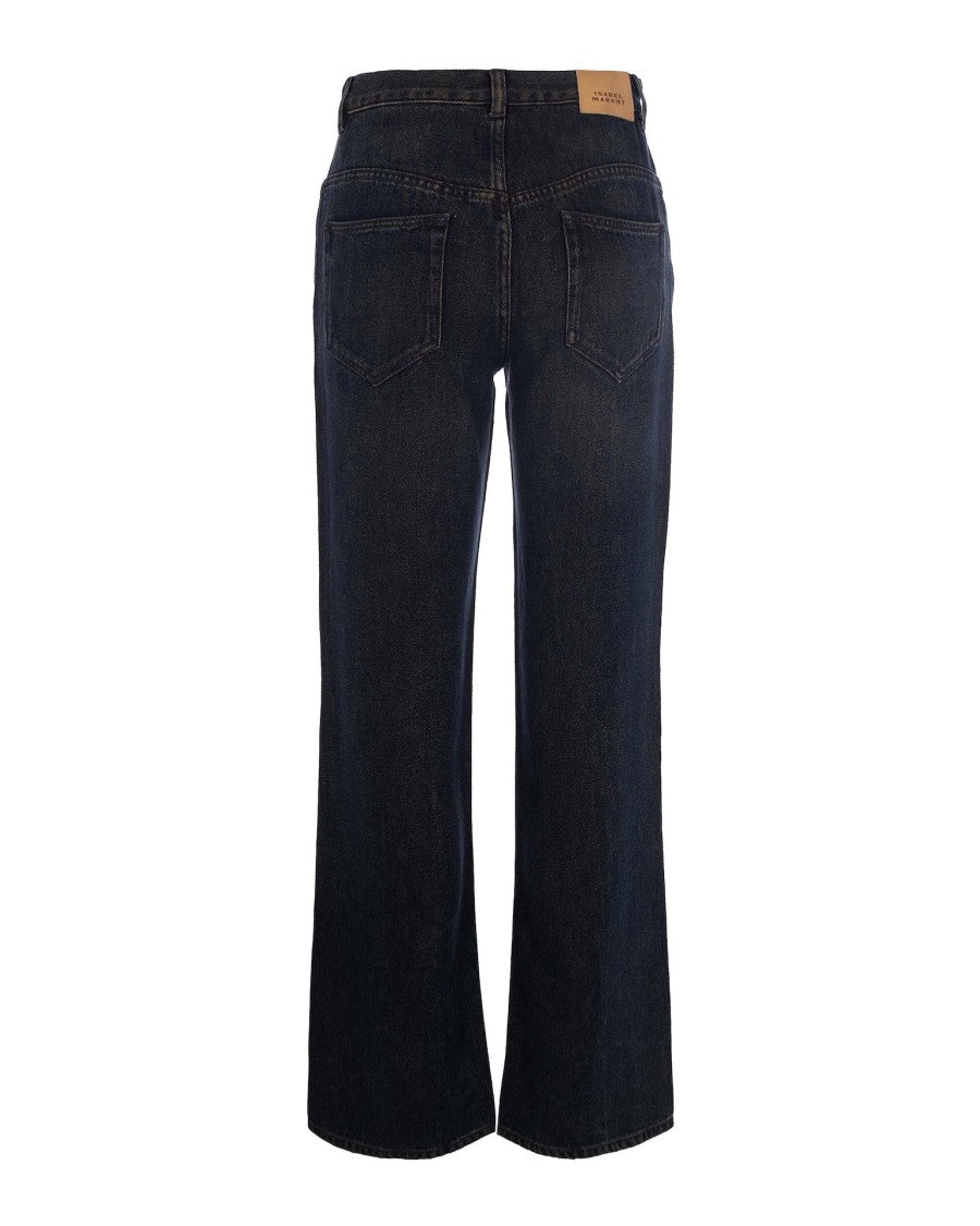 Isabel Marant Belvira Cotton 5-Pocket Bootcut Jeans