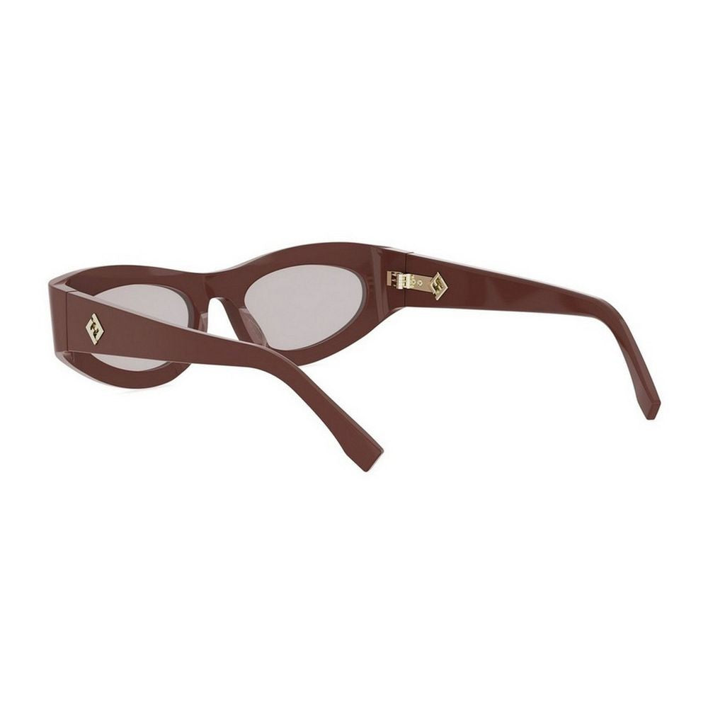 Fendi Ff Diamonds Thick Oval Acetate Sunglasses