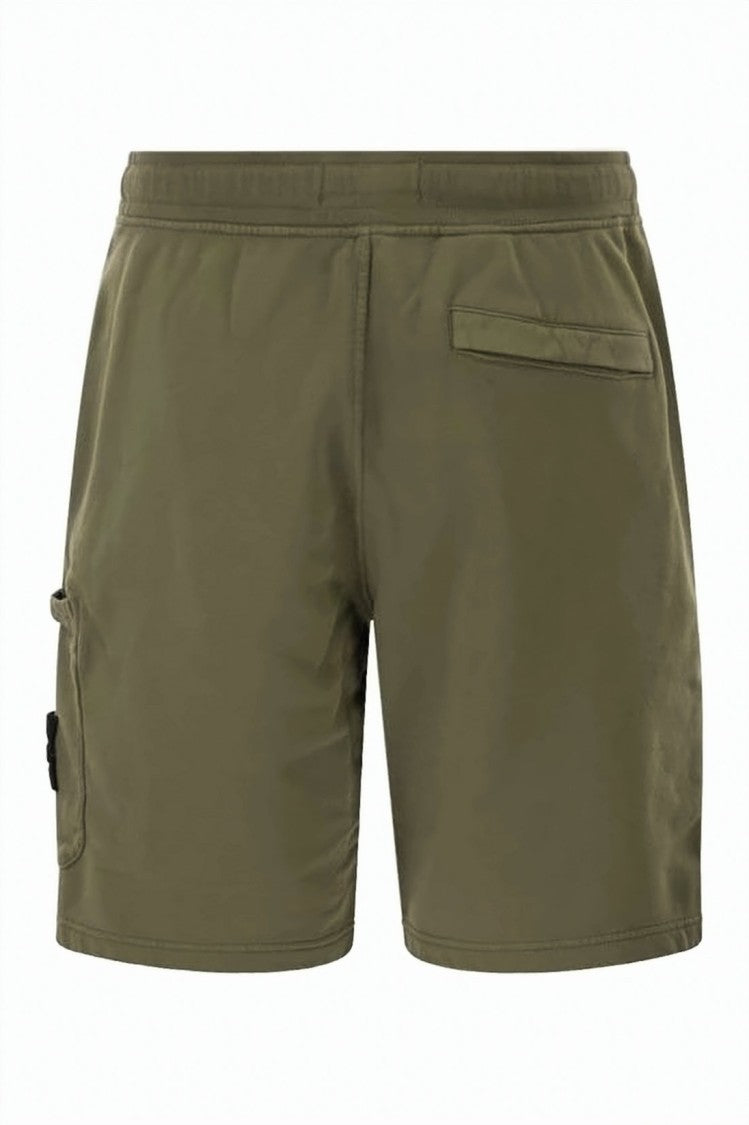 Stone Island Olive Green Cargo Shorts