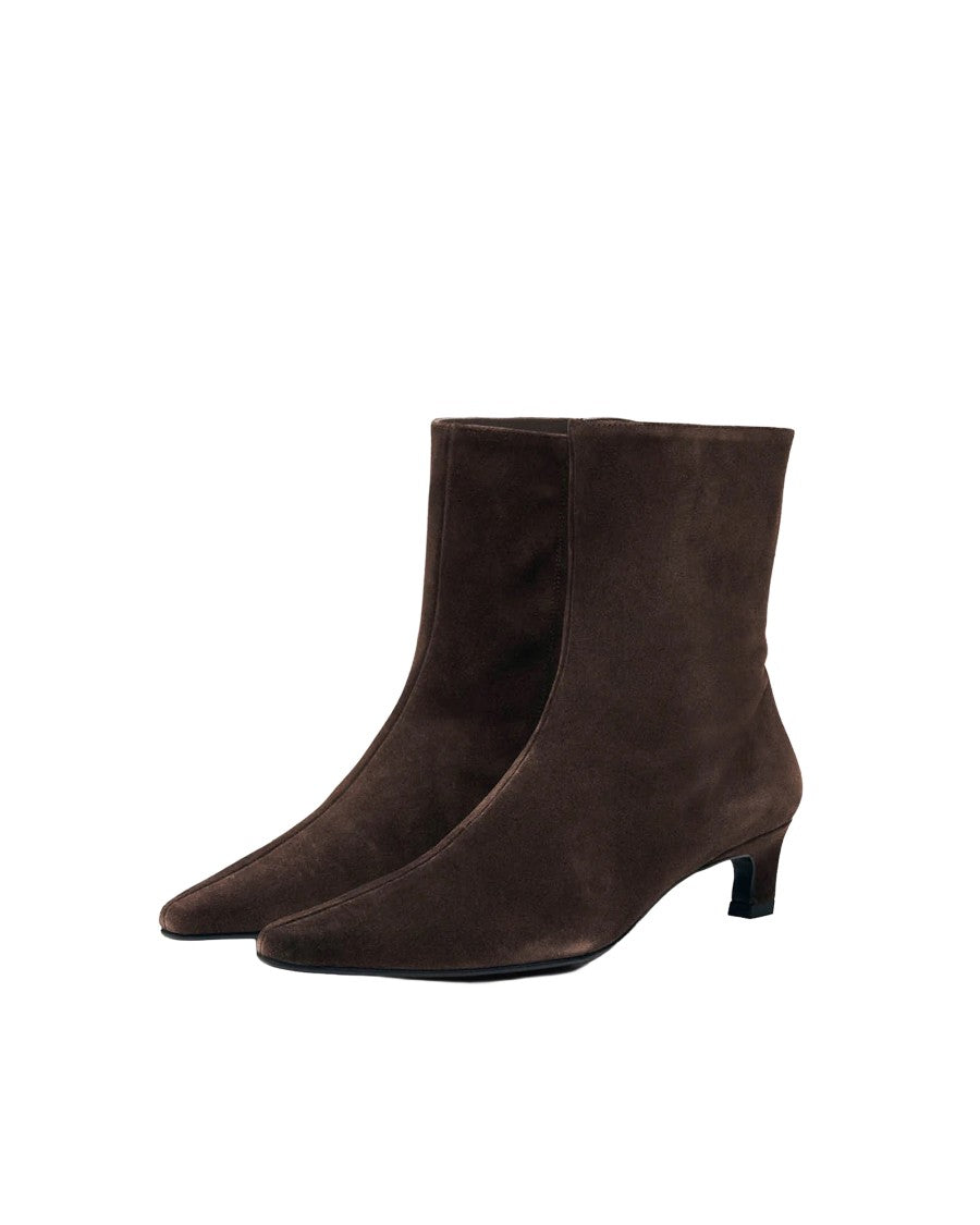 Alohas Ambar Rift Pointed Toe Kitten Heel Suede Boots
