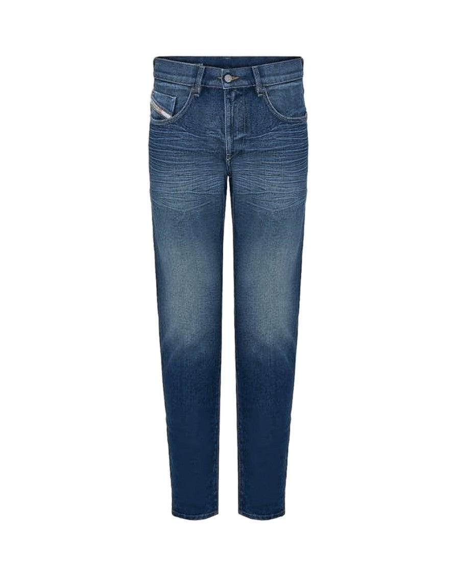 Diesel Tapered Denim Pants With Subtle Fading