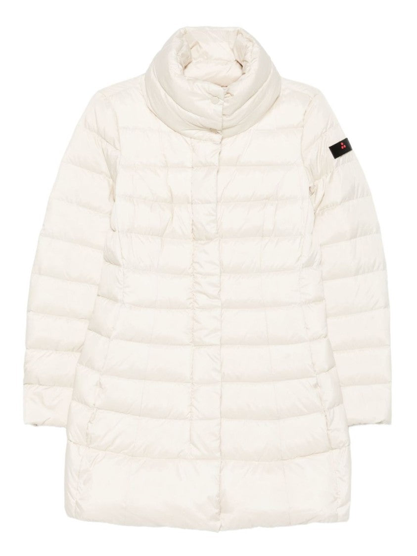 Peuterey Quilted Minimalist White Coat