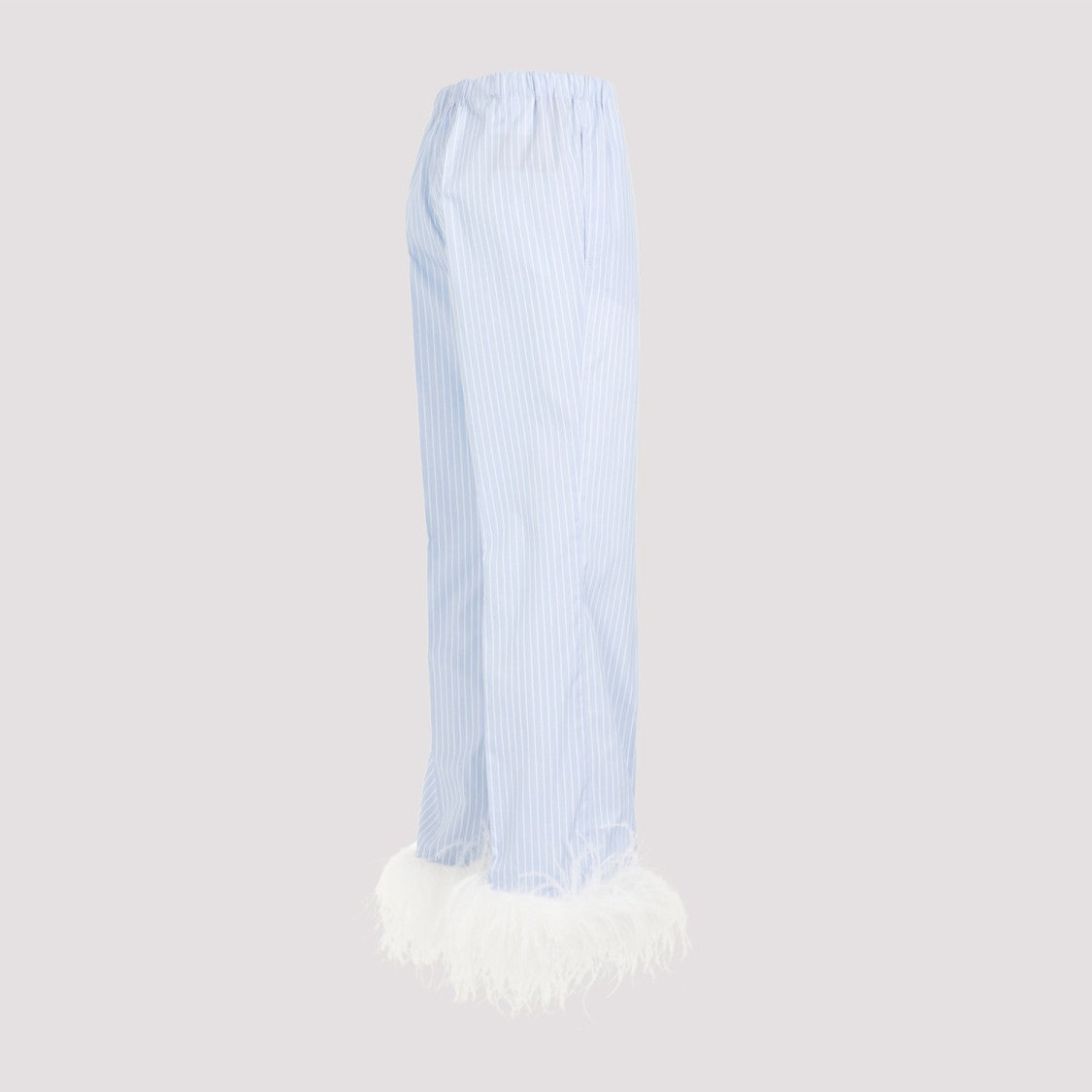 Miu Miu Light Blue Cotton Pants