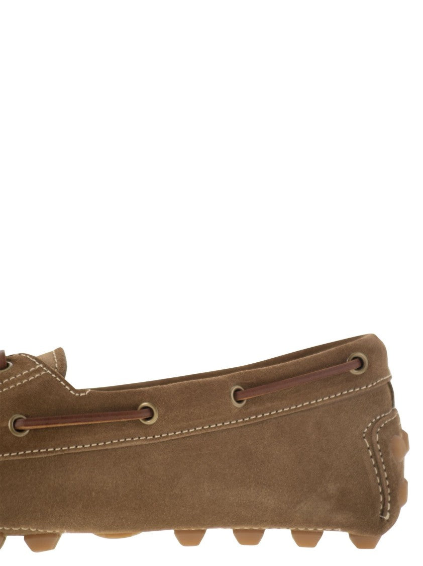 Tod's Rubber Bubble Suede Boat