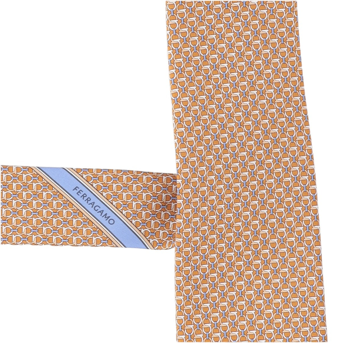 Salvatore Ferragamo Intricate Geometric Pattern Silk Tie