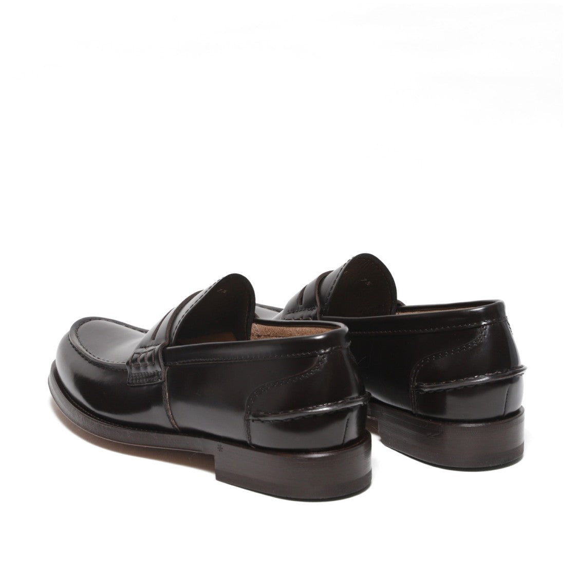 Green George Ebony Brushed Calfskin Moccasin