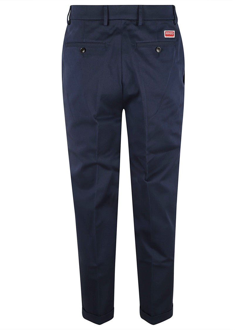 Kenzo Tailored Fit Trousers With Classic Waistband
