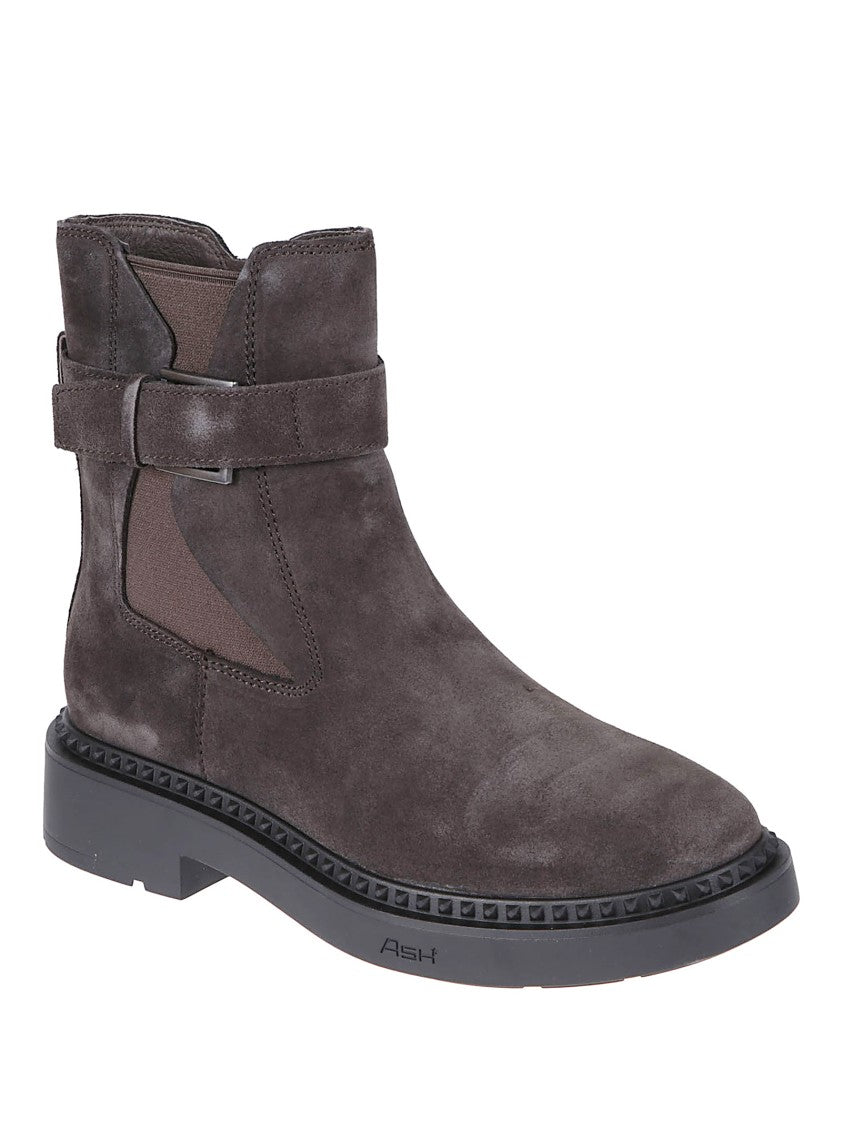 Ash Margot Brown Suede Ankle Boots