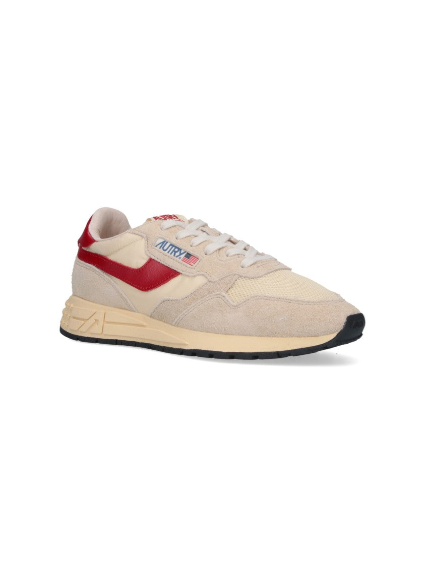 Autry Beige Low-Top Sneakers With Minimalist Design