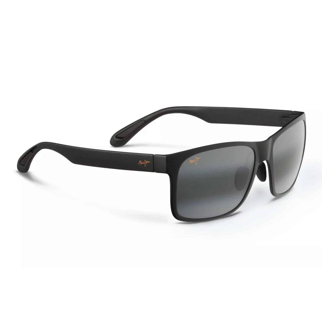 Maui Jim Red Sands Rectangular Frame Sunglasses With Matte Black Finish
