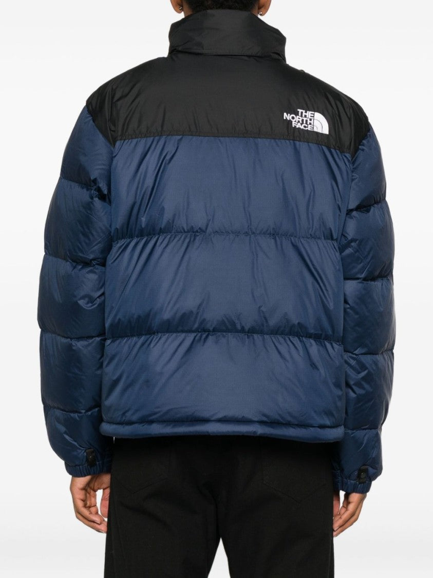 The North Face Color-Block Down Jacket With High Collar