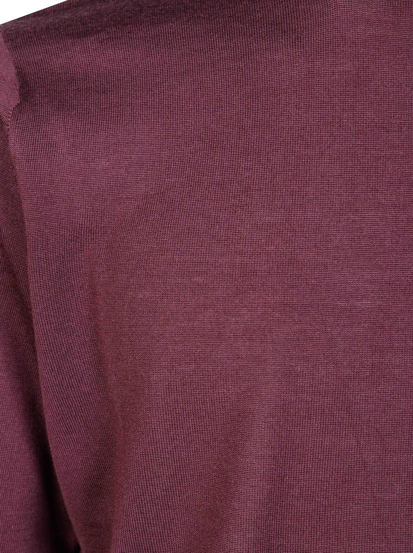 Filippo De Laurentiis Burgundy Memoris Long-Sleeve Turtleneck Sweater