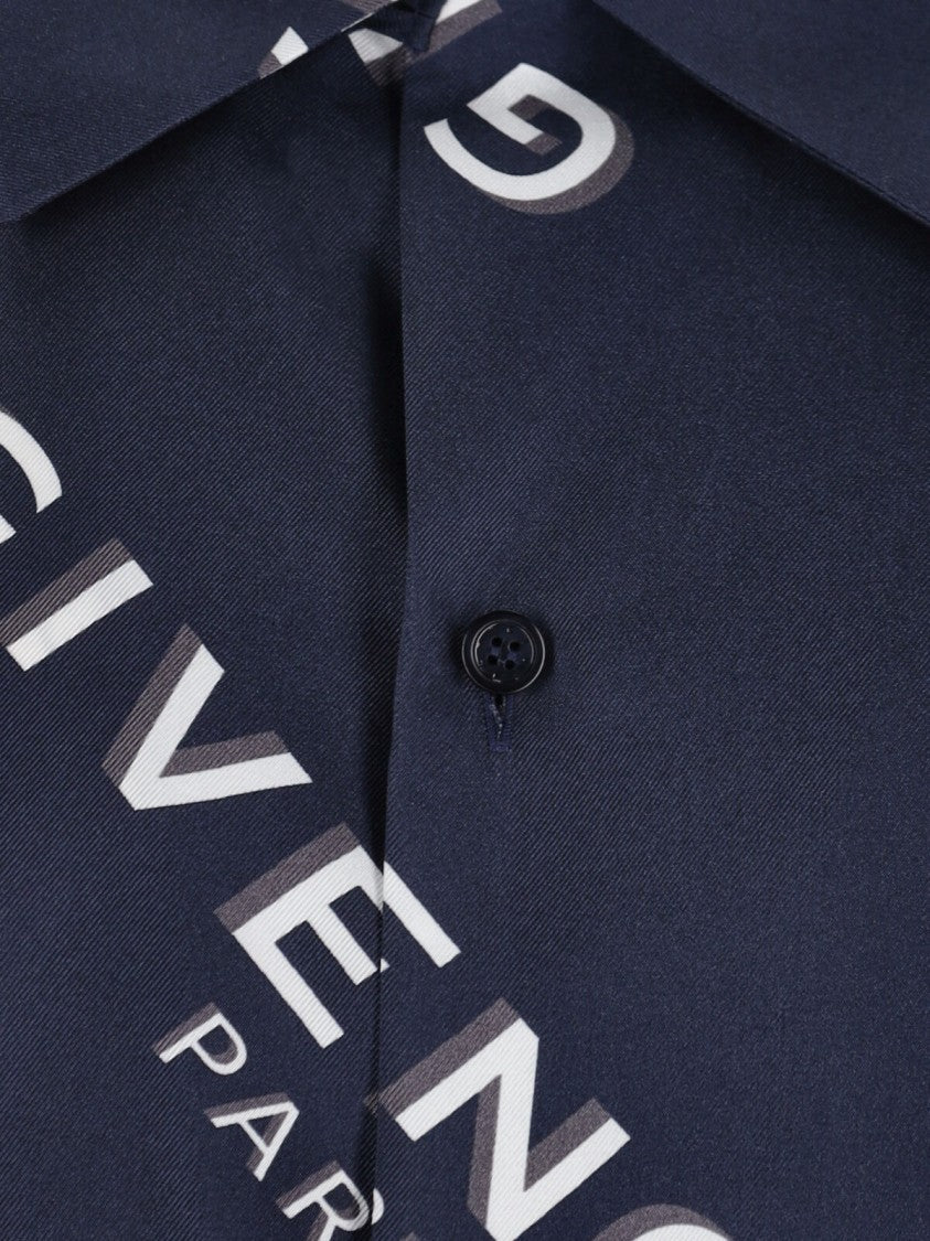 Givenchy Bowling Shirt – Blue